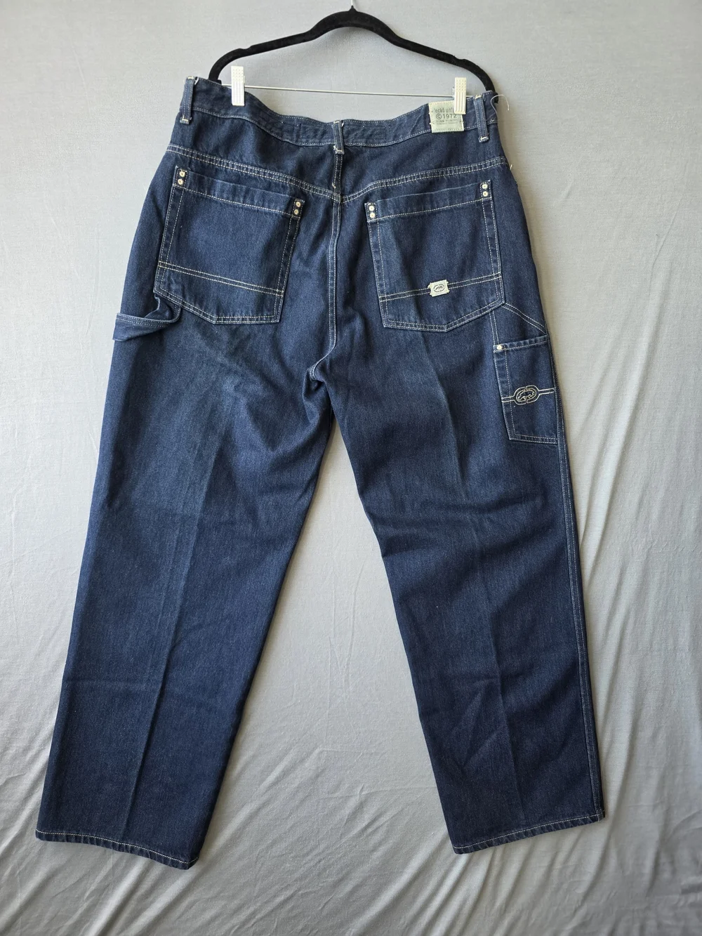 Ecko Unltd Denim Foundry Carpenter Jeans Men’s 36 Dark Wash Baggy Y2K Hip Hop